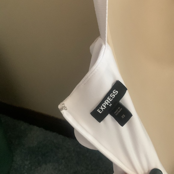 Express White Ruffle Jumpsuit - Picture 5 of 5